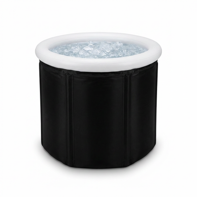 Large Ice Bath Tub Outdoor with Portable Bathtub Athletes Cold Water Therapy Tub Folding Bath Bucket PVC Spa Bathtub