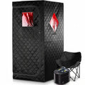 2In1 Portable Infrared Steam Sauna Full Body Relaxation with 660Nm Red Light Therapy 4L Steamer Folding Chair