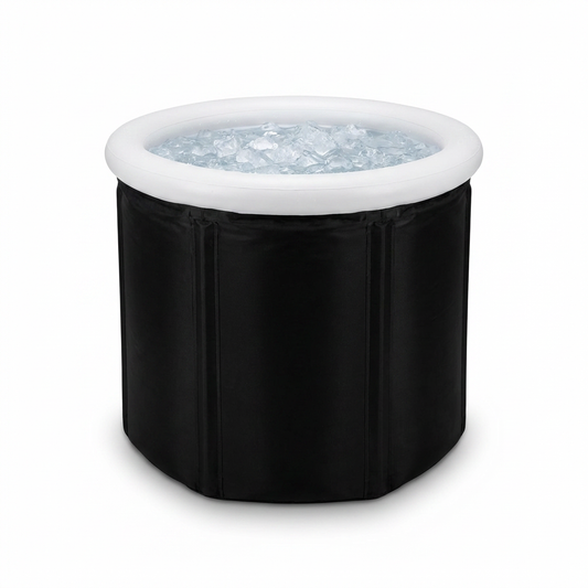 Large Ice Bath Tub Outdoor with Portable Bathtub Athletes Cold Water Therapy Tub Folding Bath Bucket PVC Spa Bathtub — Studio Shot